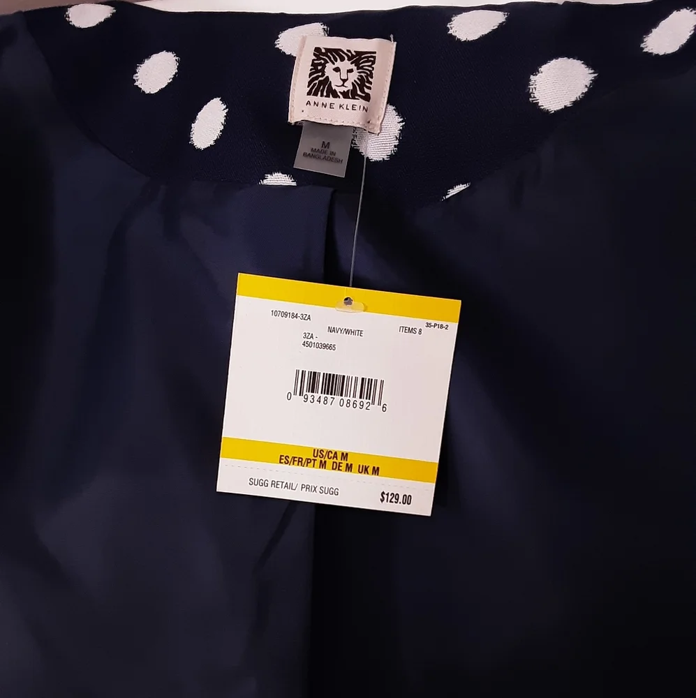 Anne Klein Jacket New Size medium womens - Picture 6 of 7